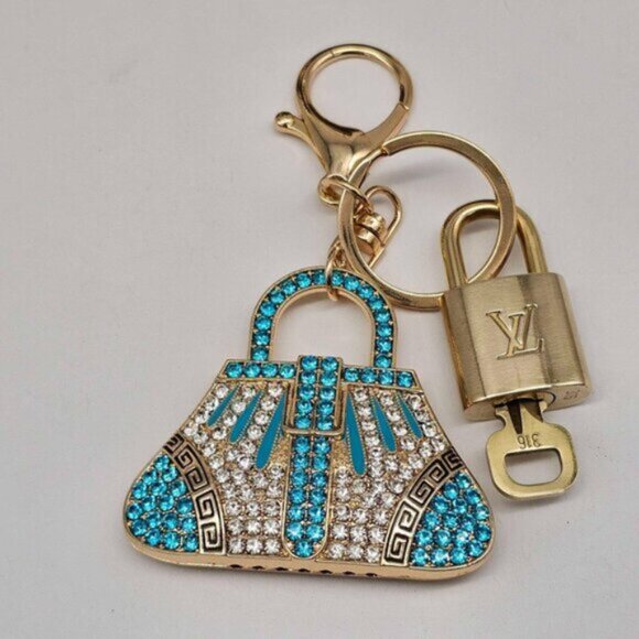 Authentic Louis Vuitton Lock & Key with unbranded Bagcharm, Keycharm, Keychain - Picture 3 of 7